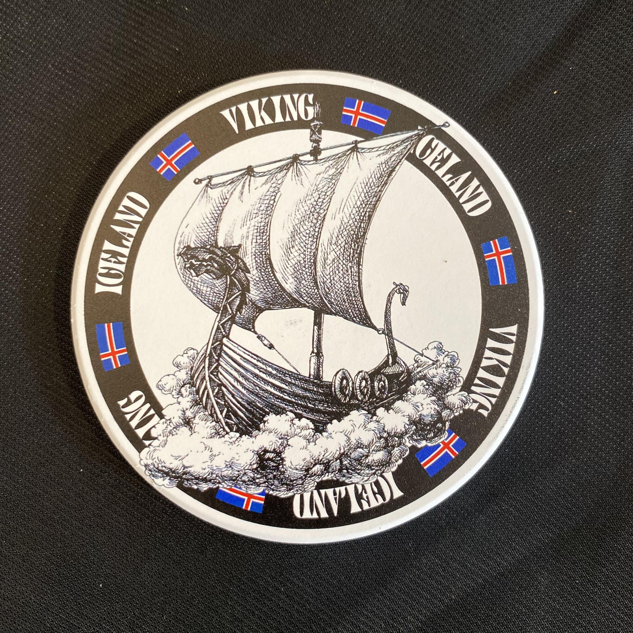 Icelandic Viking design coaster Icelandic Viking design coaster